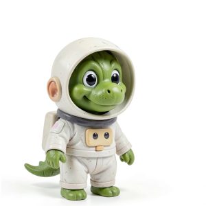 Dino Explores Space: A Fun Children's Aeronautics Book for Kids-0