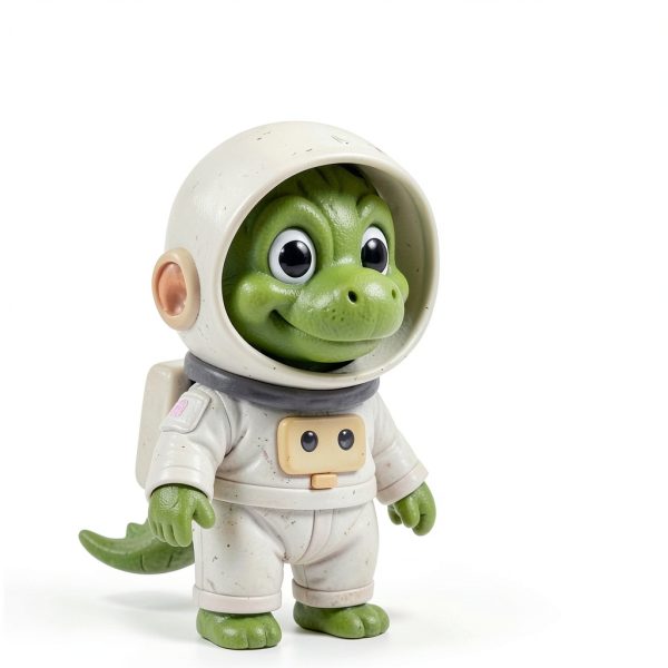 Dino Explores Space: A Fun Children's Aeronautics Book for Kids-0