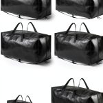 SpaceAid Heavy Duty Moving Bags 8 Pack, Large Storage Totes Bins with Backpack Straps, Strong Handles & Zippers, Packing Moving Boxes Supplies, College Dorm Room Essentials, Black-0